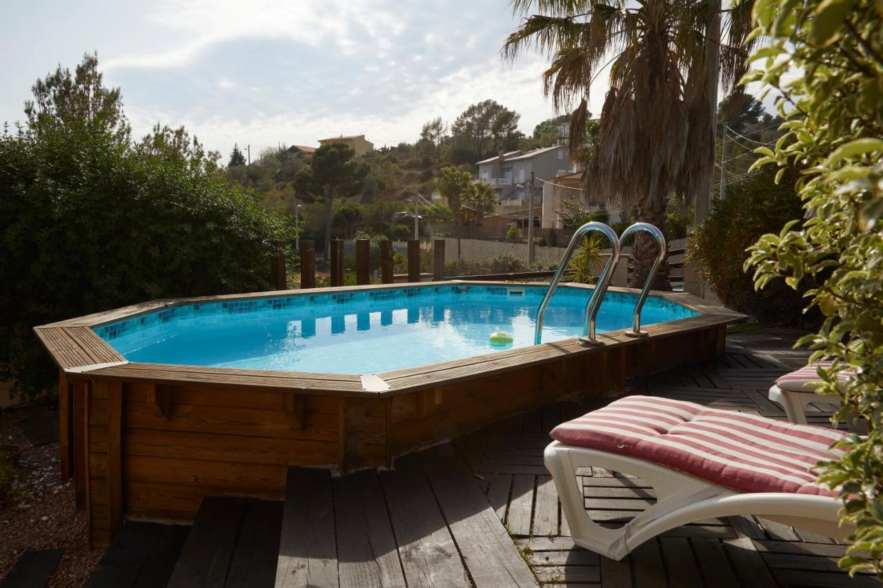 Amazing Vila close to Sitges, jacuzzi, swimming pool&exellent views Olivella Esterno foto